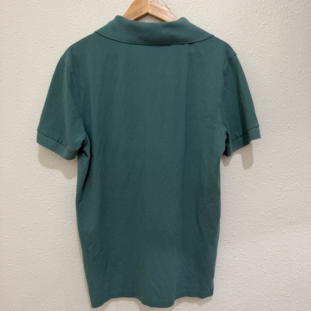 Hugo Boss Pima Cotton Green Polo Short Sleeve Embroidered Logo, Mens Size Large - Picture 3 of 6